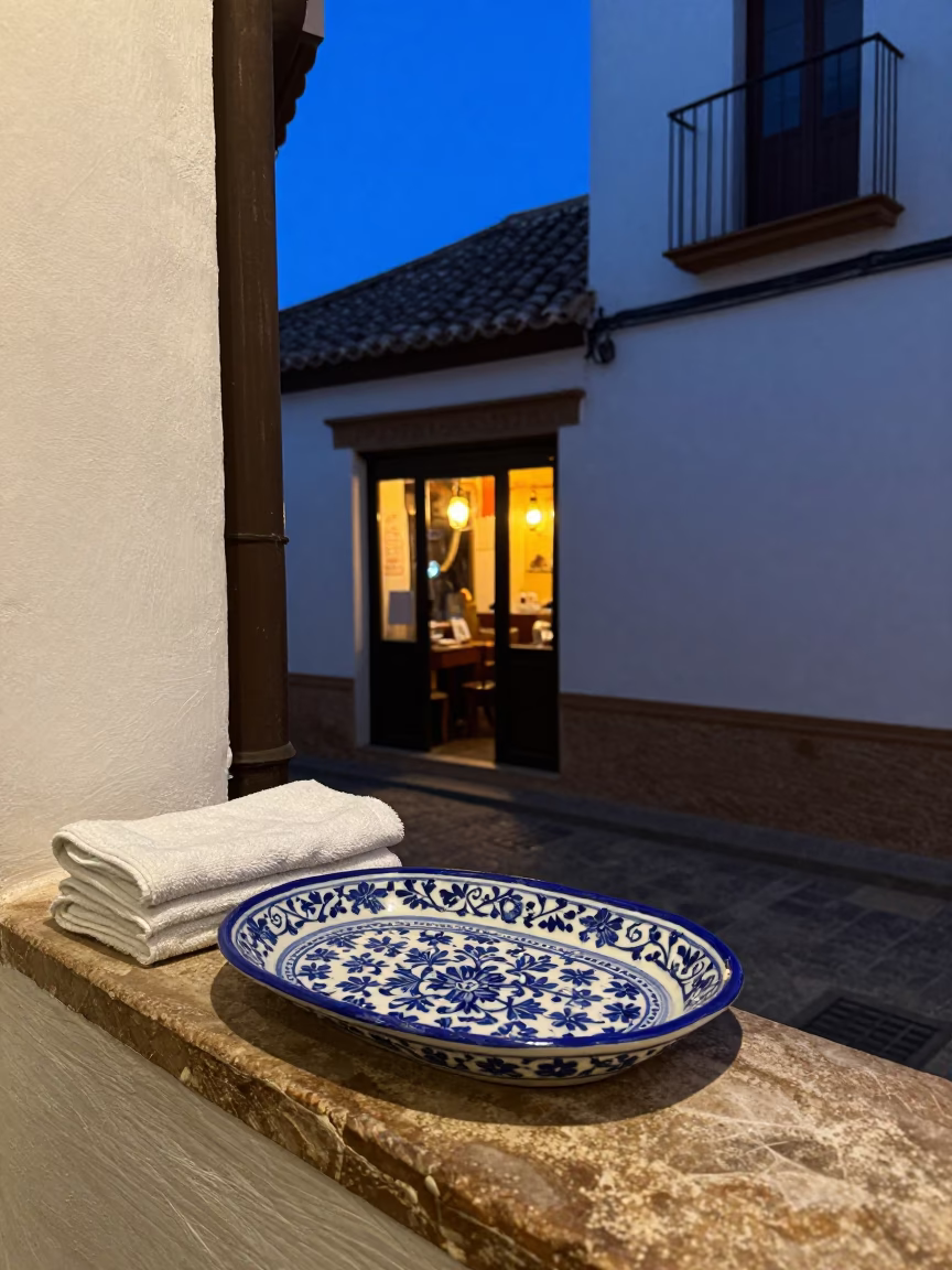 Enamel Tray in Granada in in Granada, Spain