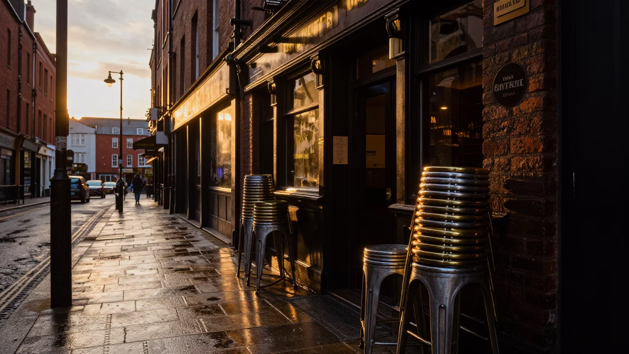Entrance Clutter in Liverpool in in Liverpool, United Kingdom