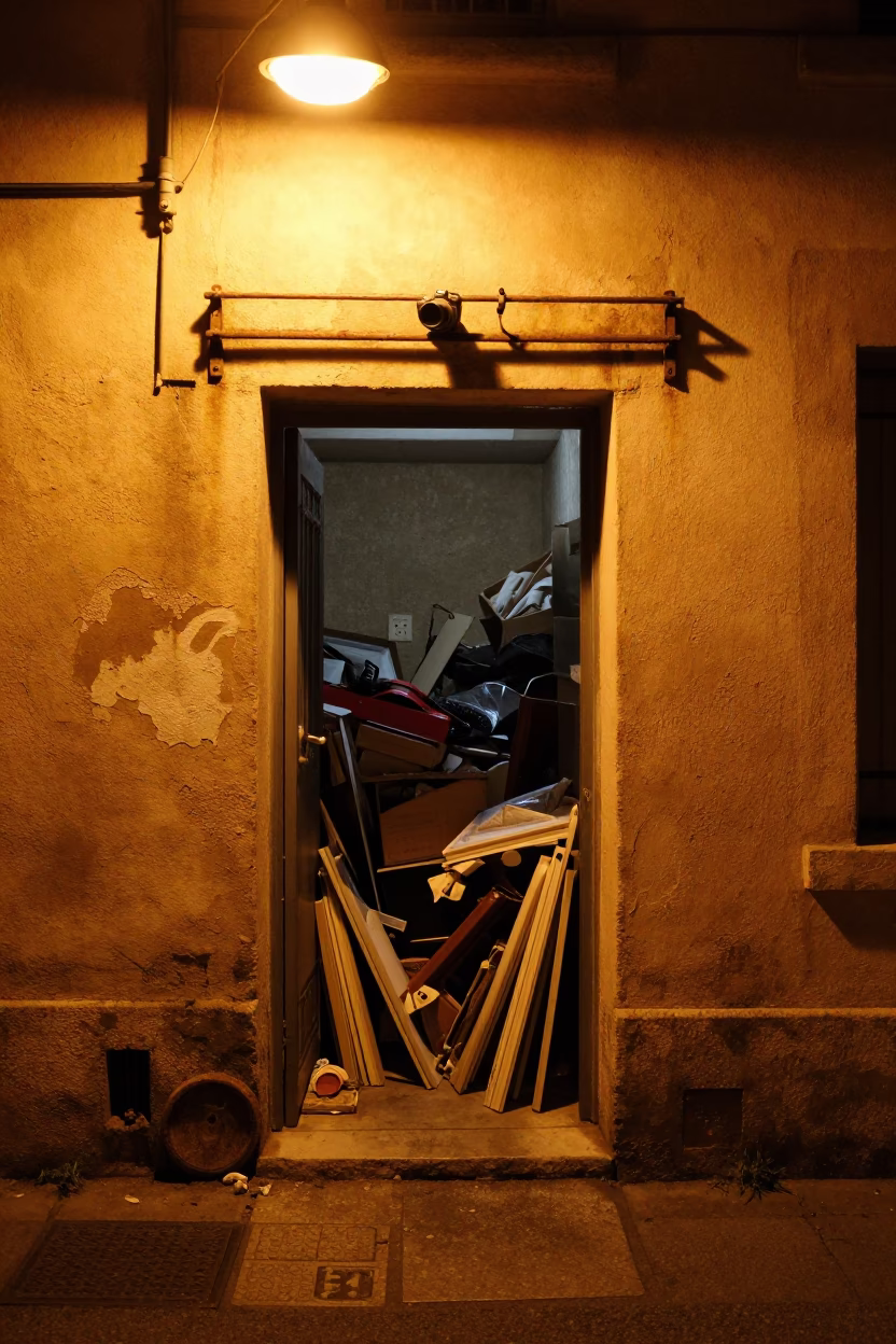 Entrance Clutter in Lyon in in Lyon, France