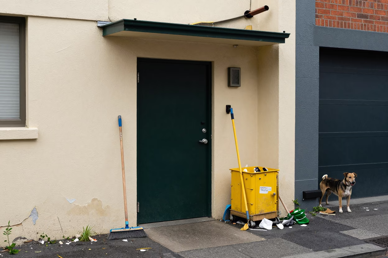 Entrance Clutter in Melbourne in in Melbourne, Victoria, Australia
