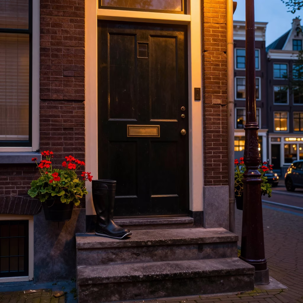 Entrance Steps in Amsterdam in in Amsterdam, Netherlands