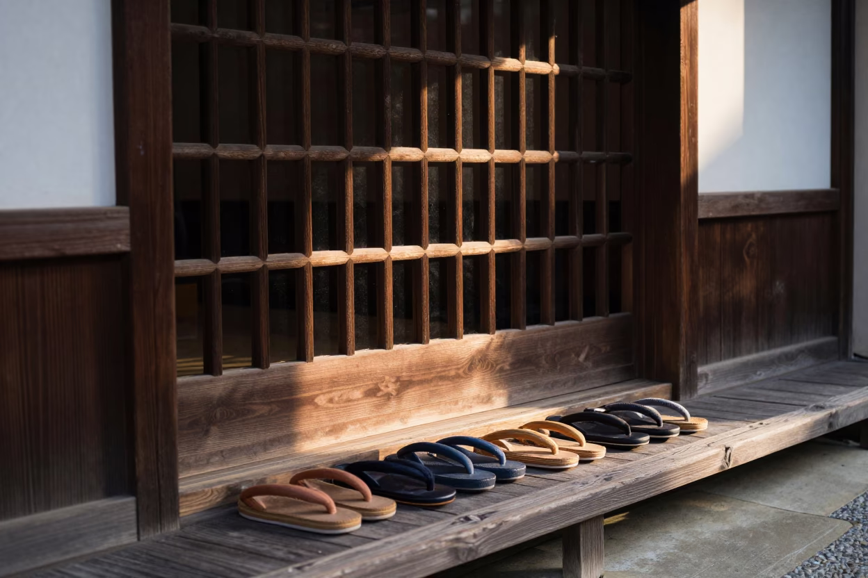 Entryway Details in Kyoto in in Kyoto, Japan