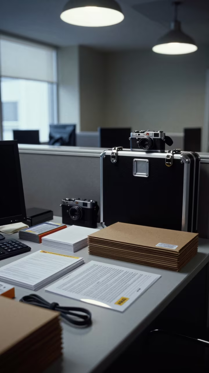 Ergonomics Kit Case on Lanzhou Office Desk in at an office reception desk near Lanzhou