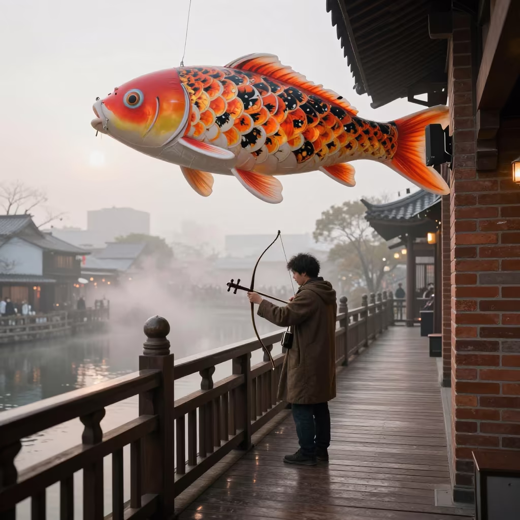 Erhu Player Moonlit Bridge Jazz Club Chiba in at a jazz club in Chiba