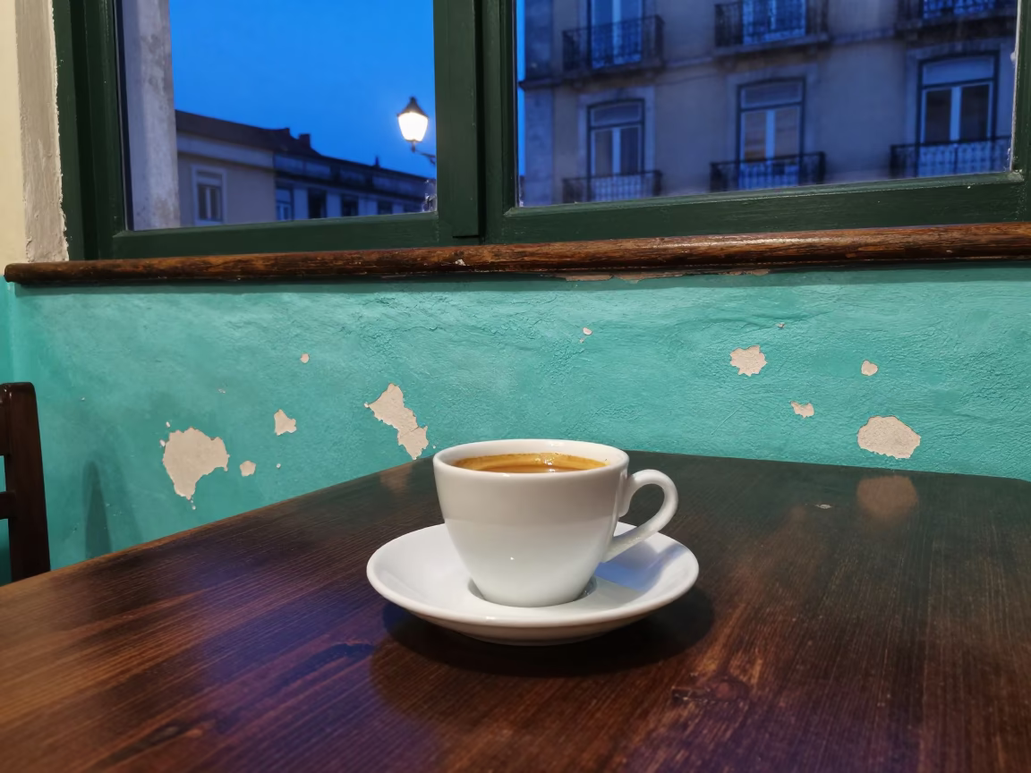 Espresso Cup in Lisbon in in Lisbon, Portugal