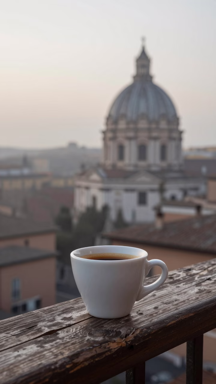 Espresso Cup in Rome in in Rome, Italy