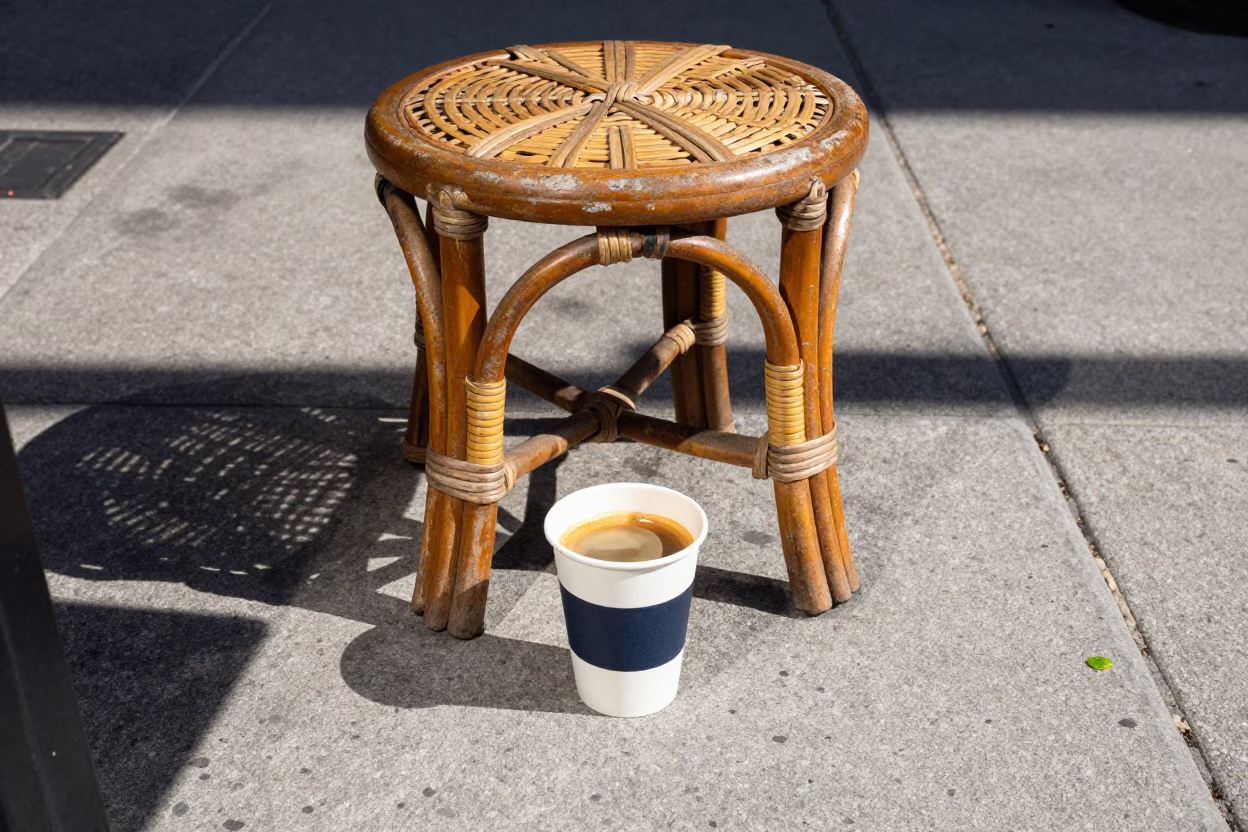 Espresso Cup in Toronto at The Late Morning Light in in Toronto, Ontario, Canada