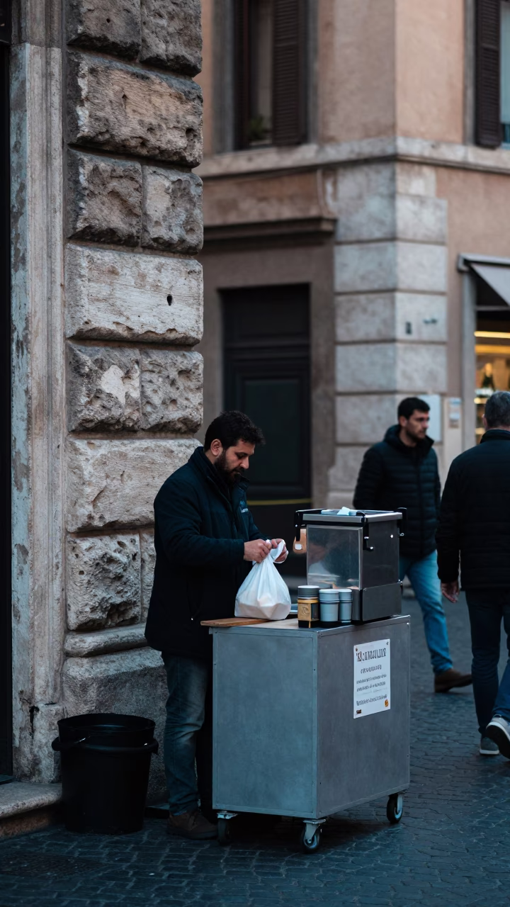 Espresso Station in Rome in in Rome, Italy