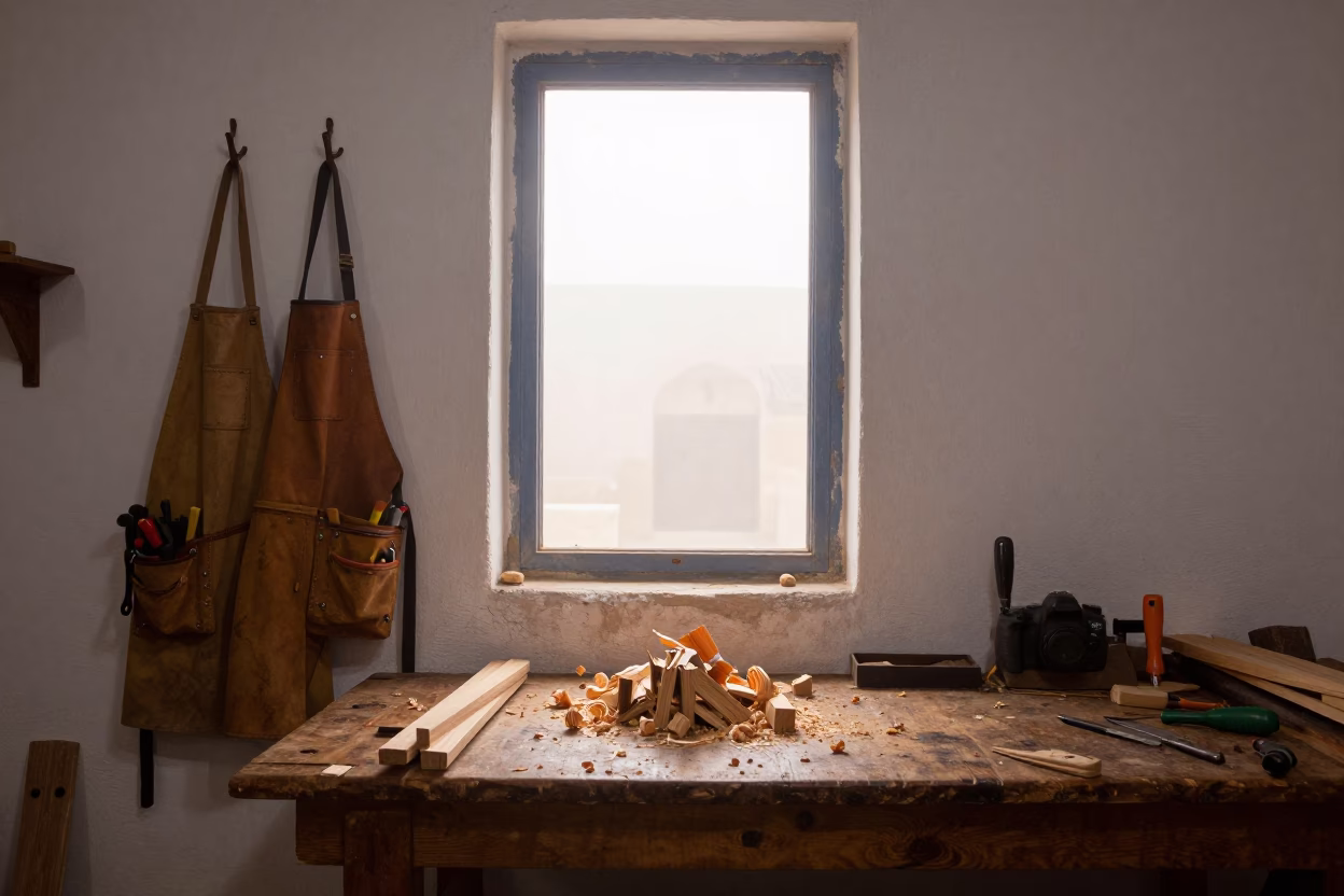 Essaouira Aprons at Dawn Light in in Essaouira, Morocco