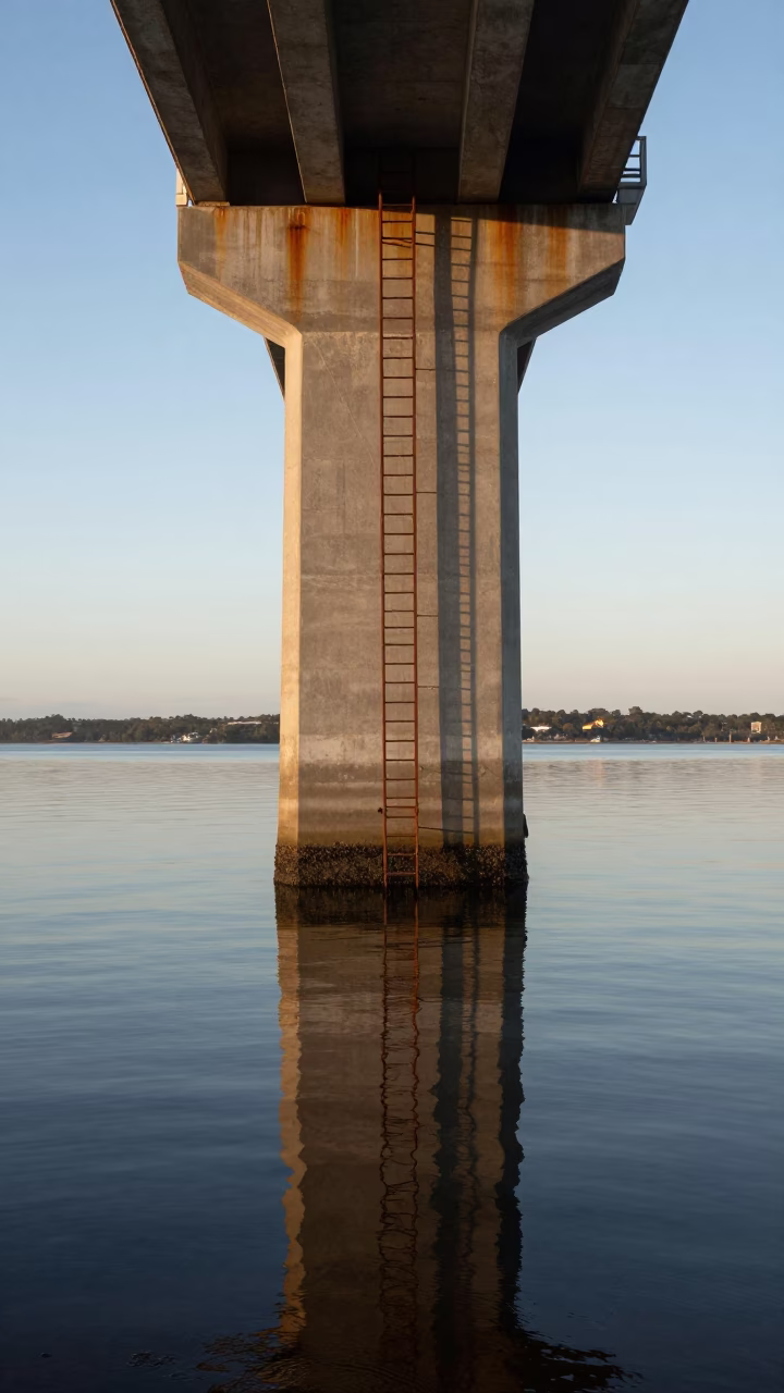 Estuary Water in Perth at The Early Morning Light in in Perth, Western Australia, Australia