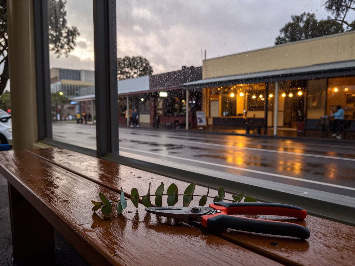 Eucalyptus at First Light in in Adelaide, South Australia, Australia