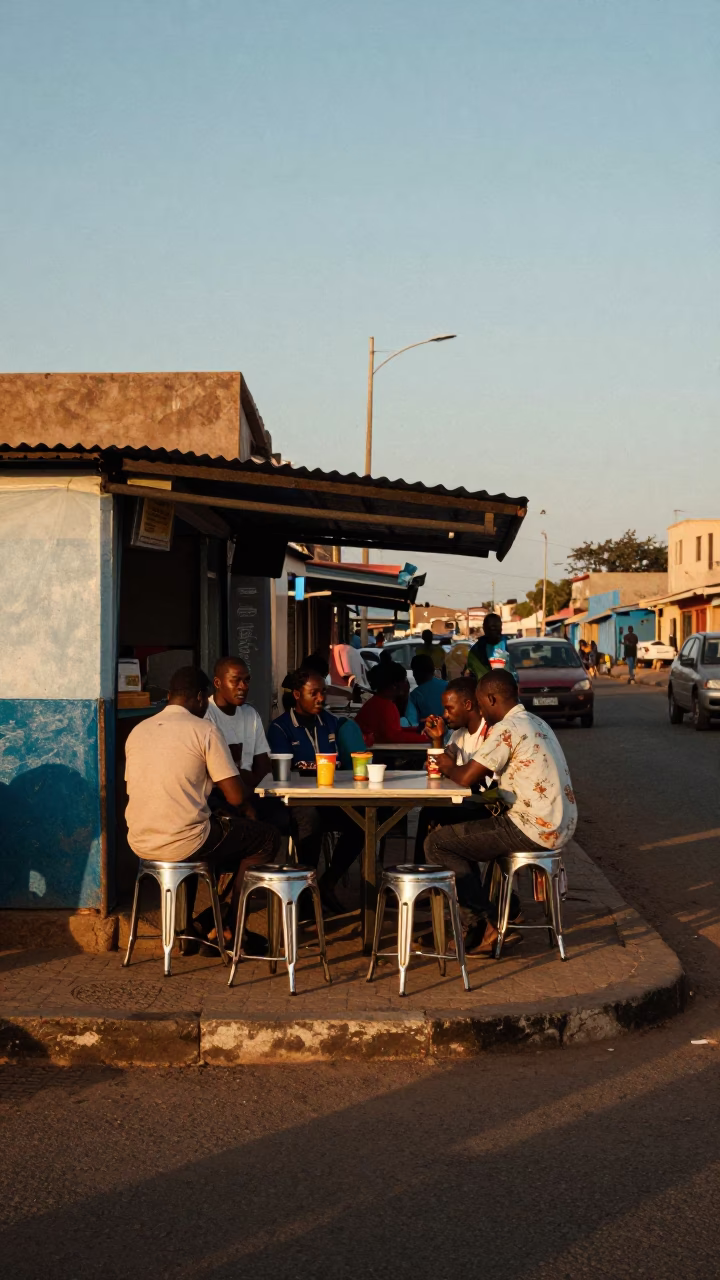 Evening Activity in Dakar in in Dakar, Senegal
