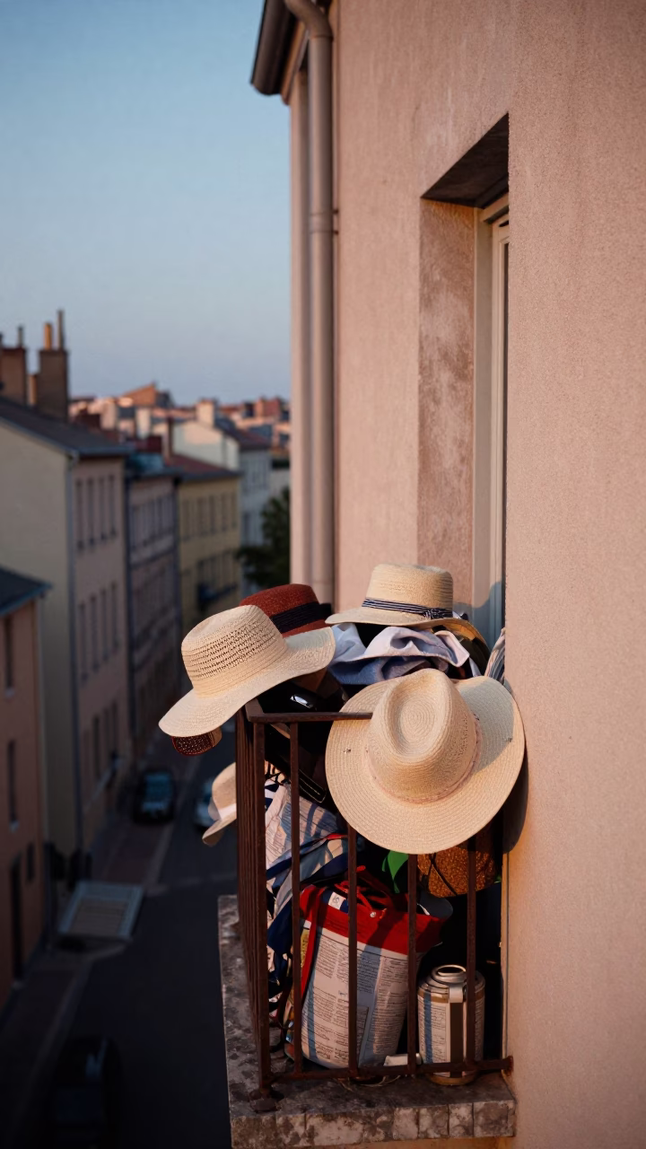 Evening Balcony in Lyon in in Lyon, France