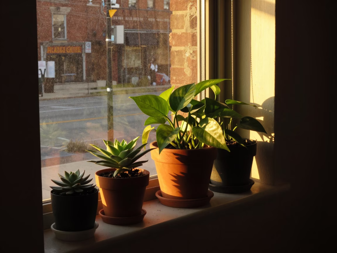 Evening Light at Honeyed Evening Light in Chicago in in Chicago, Illinois, United States