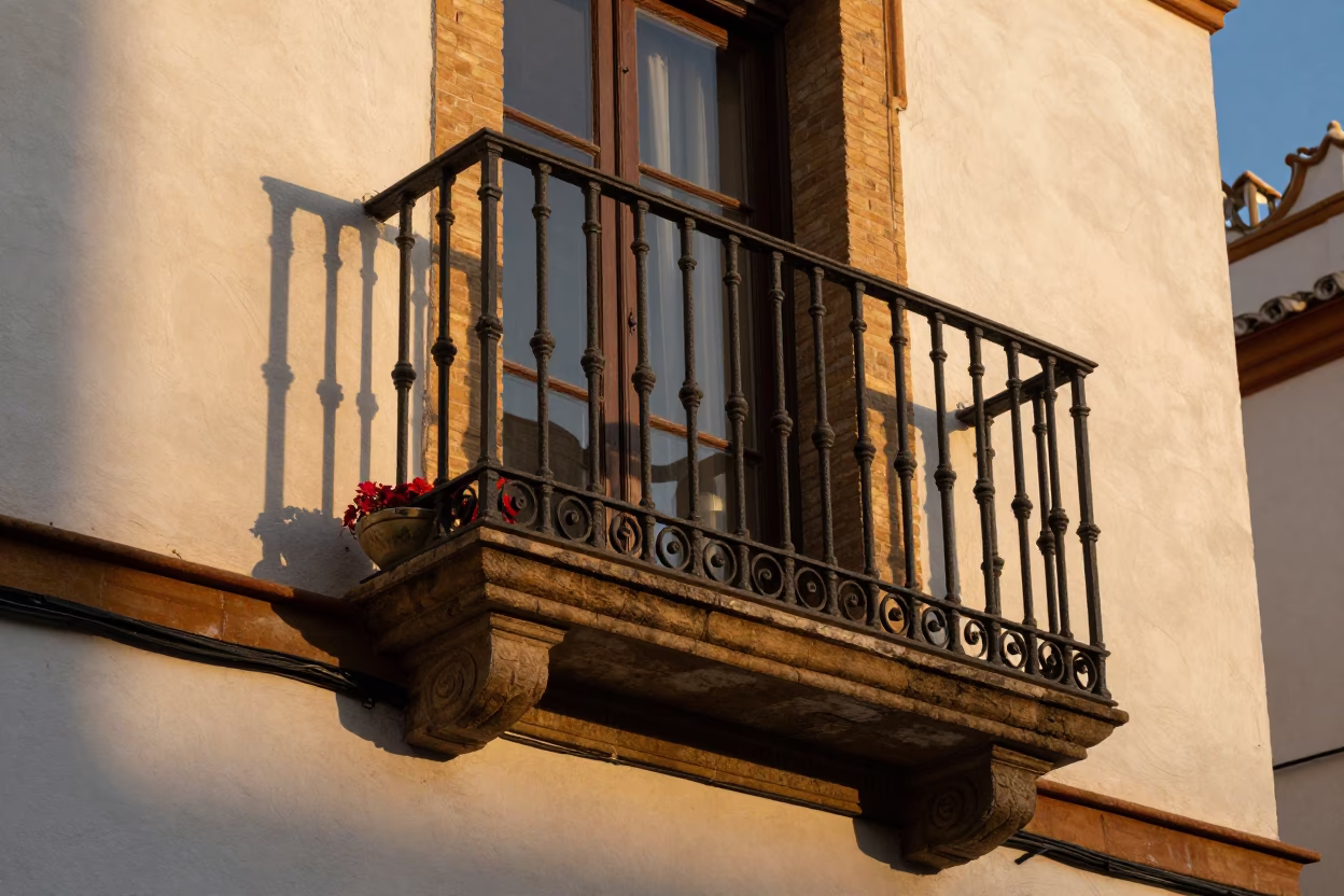 Evening Light at Honeyed Evening Light in Seville in in Seville, Spain