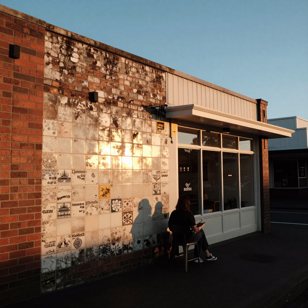 Evening Light in Auckland at Honeyed Evening Light in in Auckland, New Zealand