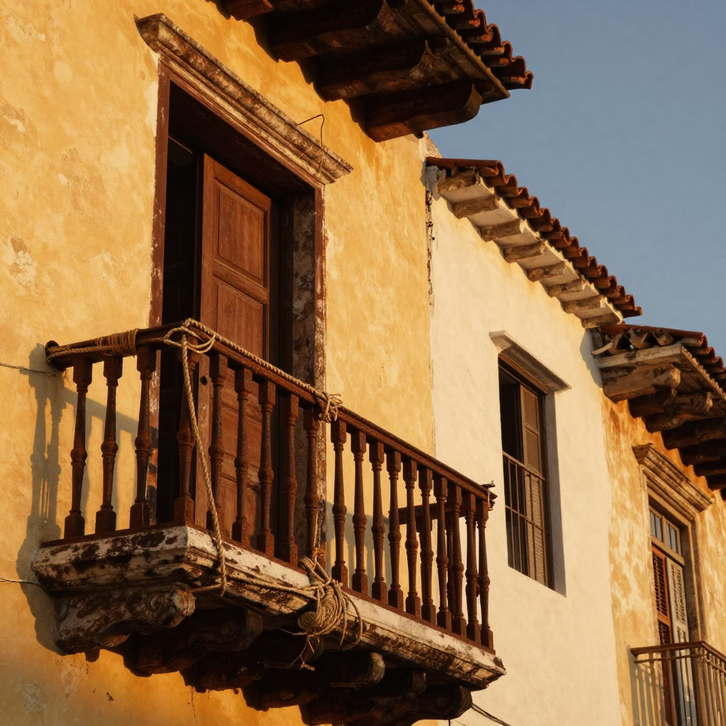 Evening Light in Cartagena at Honeyed Evening Light in in Cartagena, Colombia