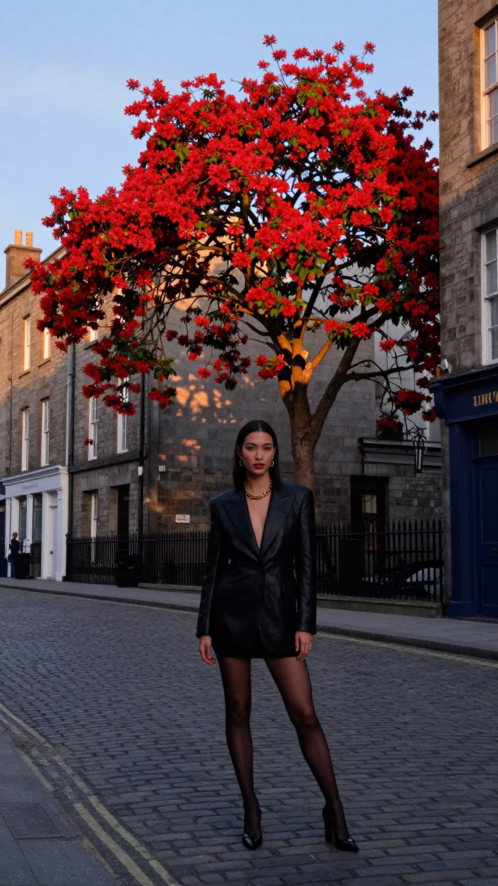 Evening Light in Dublin at Honeyed Evening Light in in Dublin, Ireland