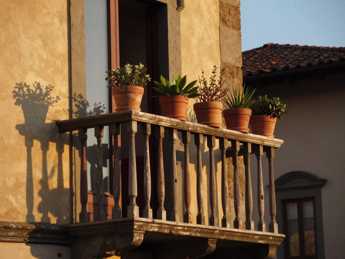 Evening Light in Florence at The Early Evening Light in in Florence, Italy