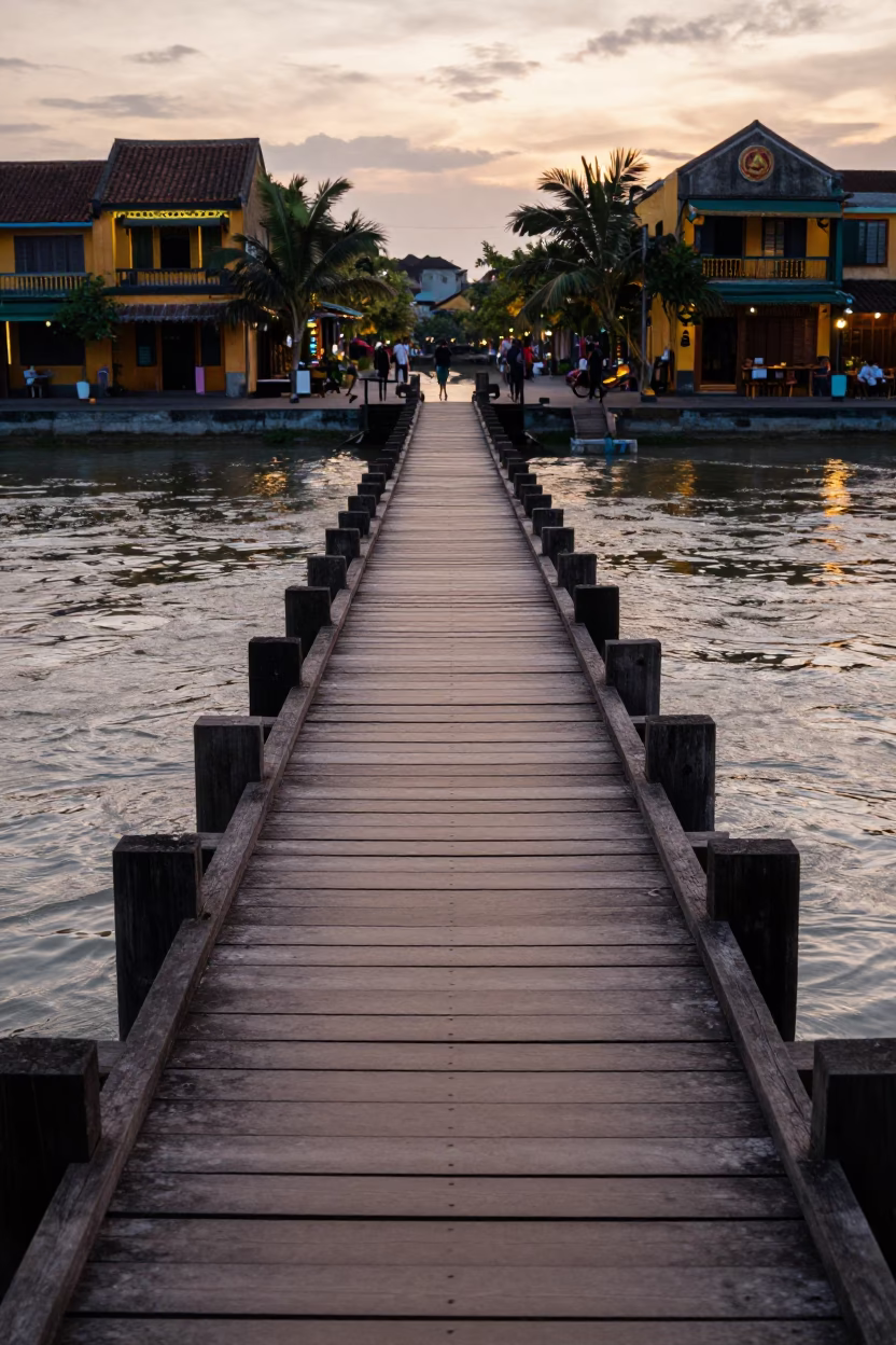 Evening Light in Hoi An at The Early Evening Light in in Hoi An, Vietnam