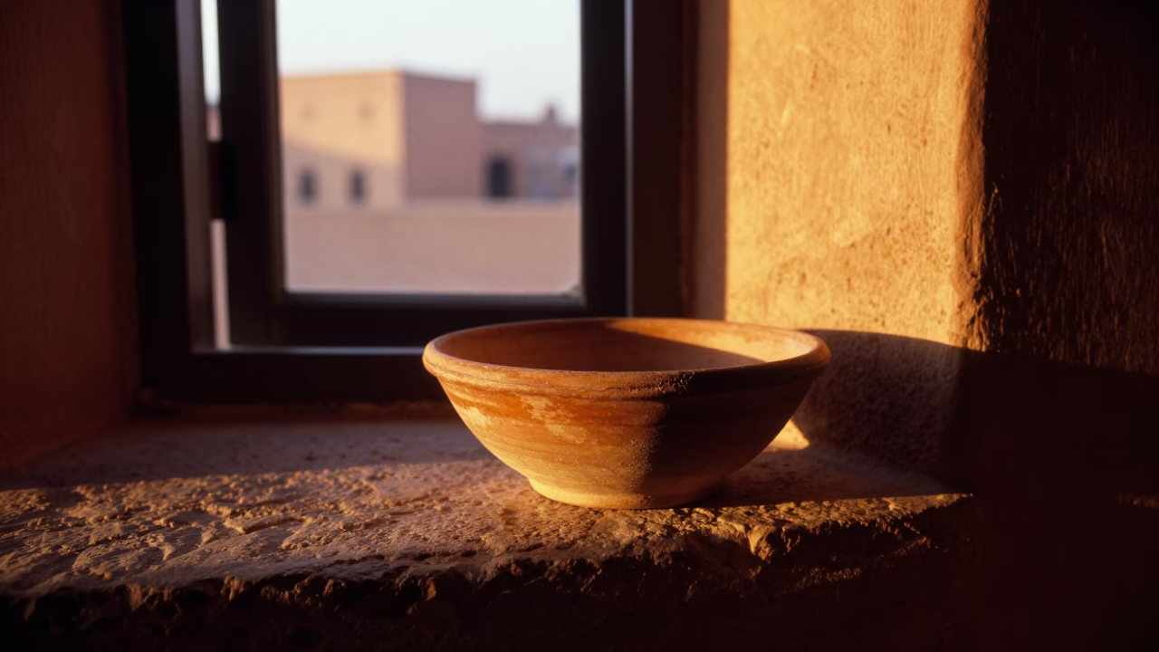 Evening Light in Marrakech at Honeyed Evening Light in in Marrakech, Morocco