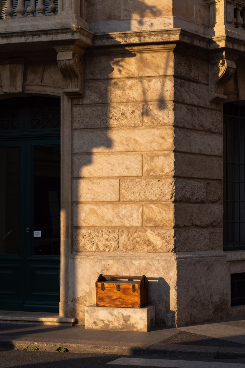 Evening Light in Marseille at Honeyed Evening Light in in Marseille, France