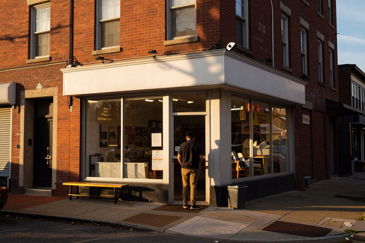 Evening Light in Philadelphia at Honeyed Evening Light in in Philadelphia, Pennsylvania, United States
