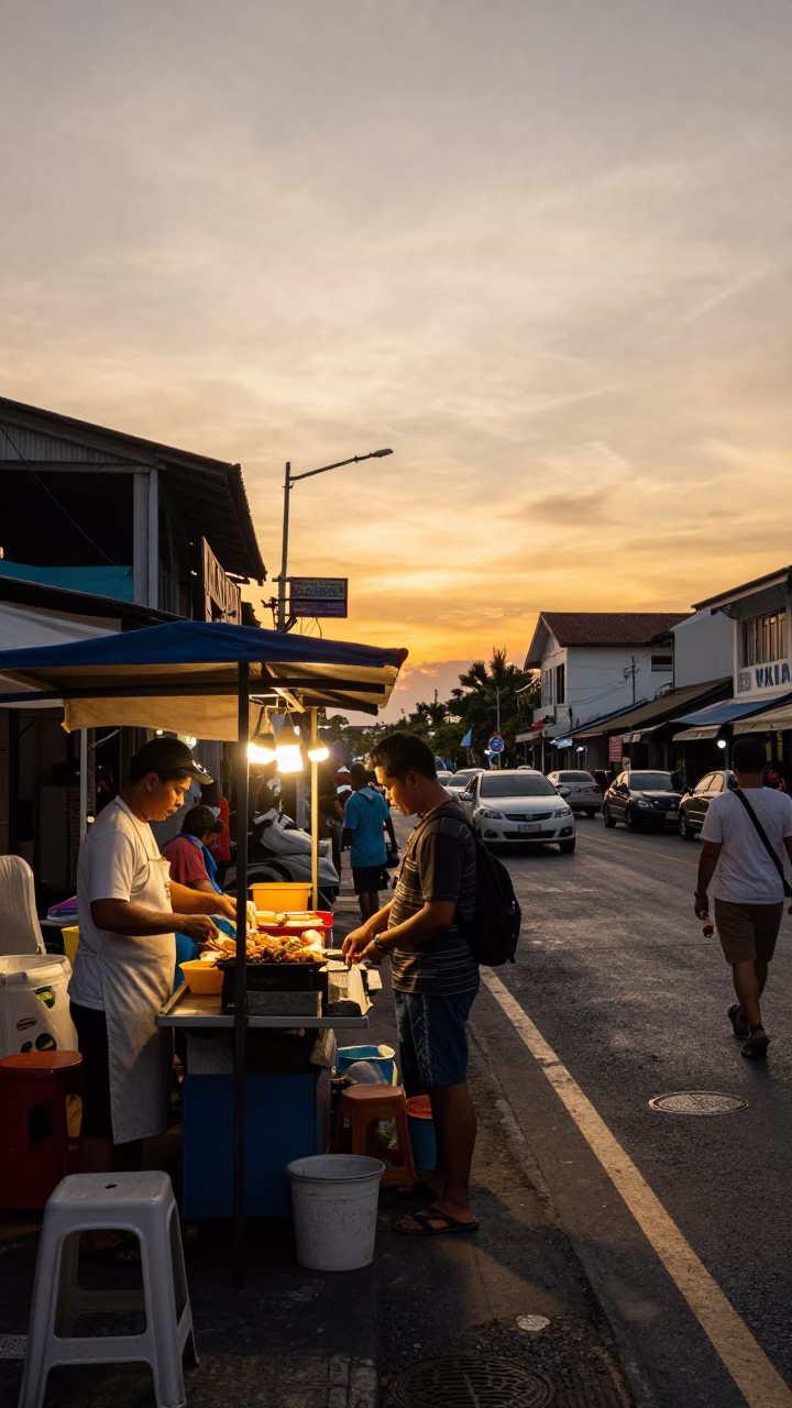 Evening Light in Phuket at Honeyed Evening Light in in Phuket, Thailand