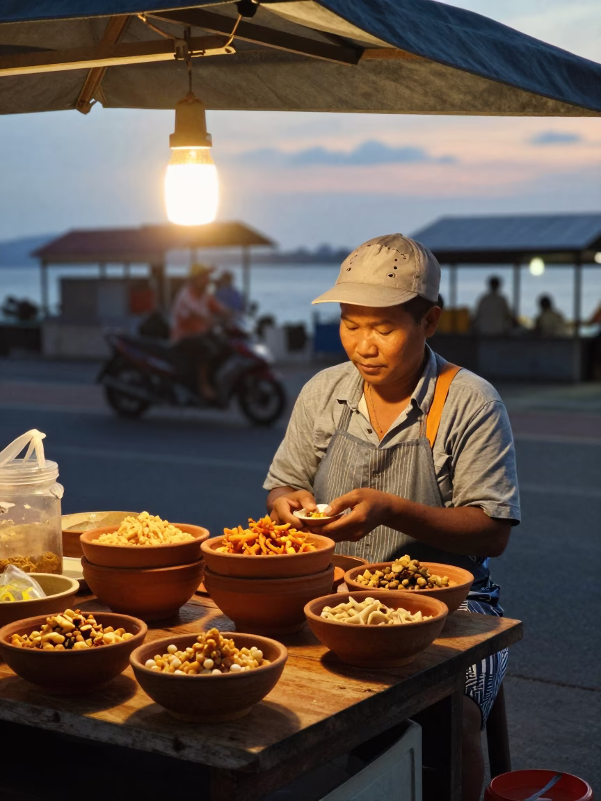 Evening Light in Phuket at Honeyed Evening Light in in Phuket, Thailand