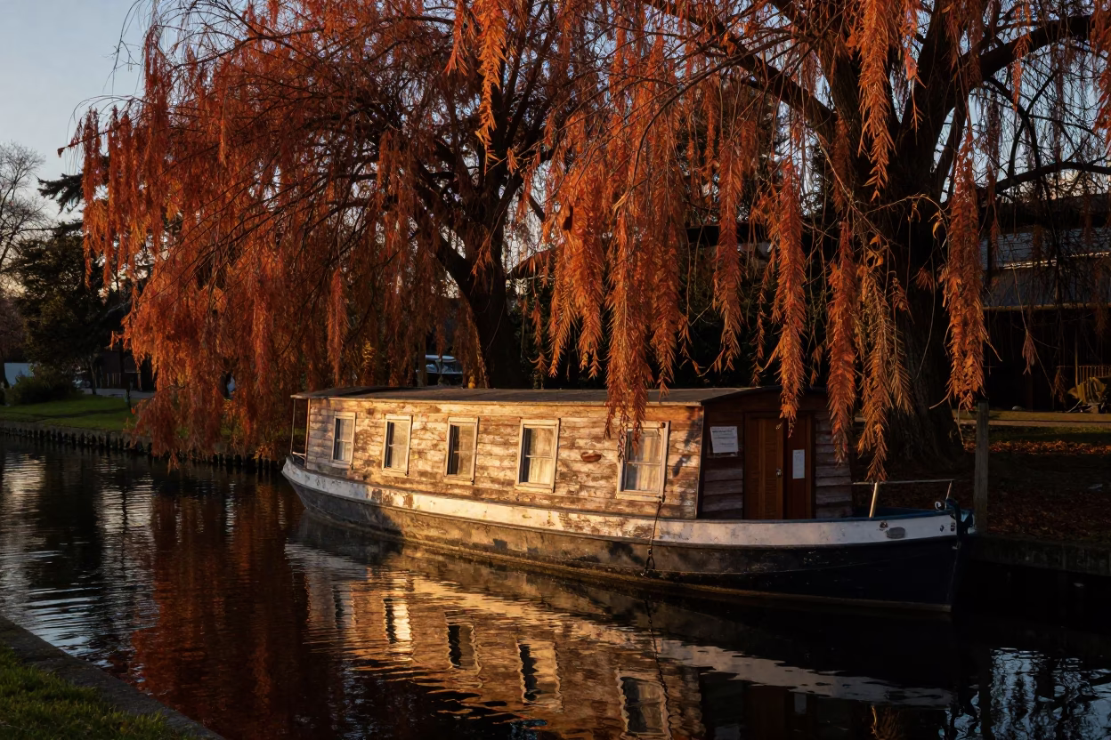 Evening Light in Portland at Honeyed Evening Light in in Portland, Oregon, United States