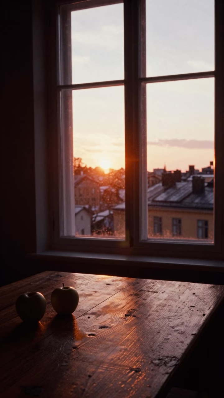 Evening Light in Stockholm at Copper-toned Light Before Dusk in in Stockholm, Sweden