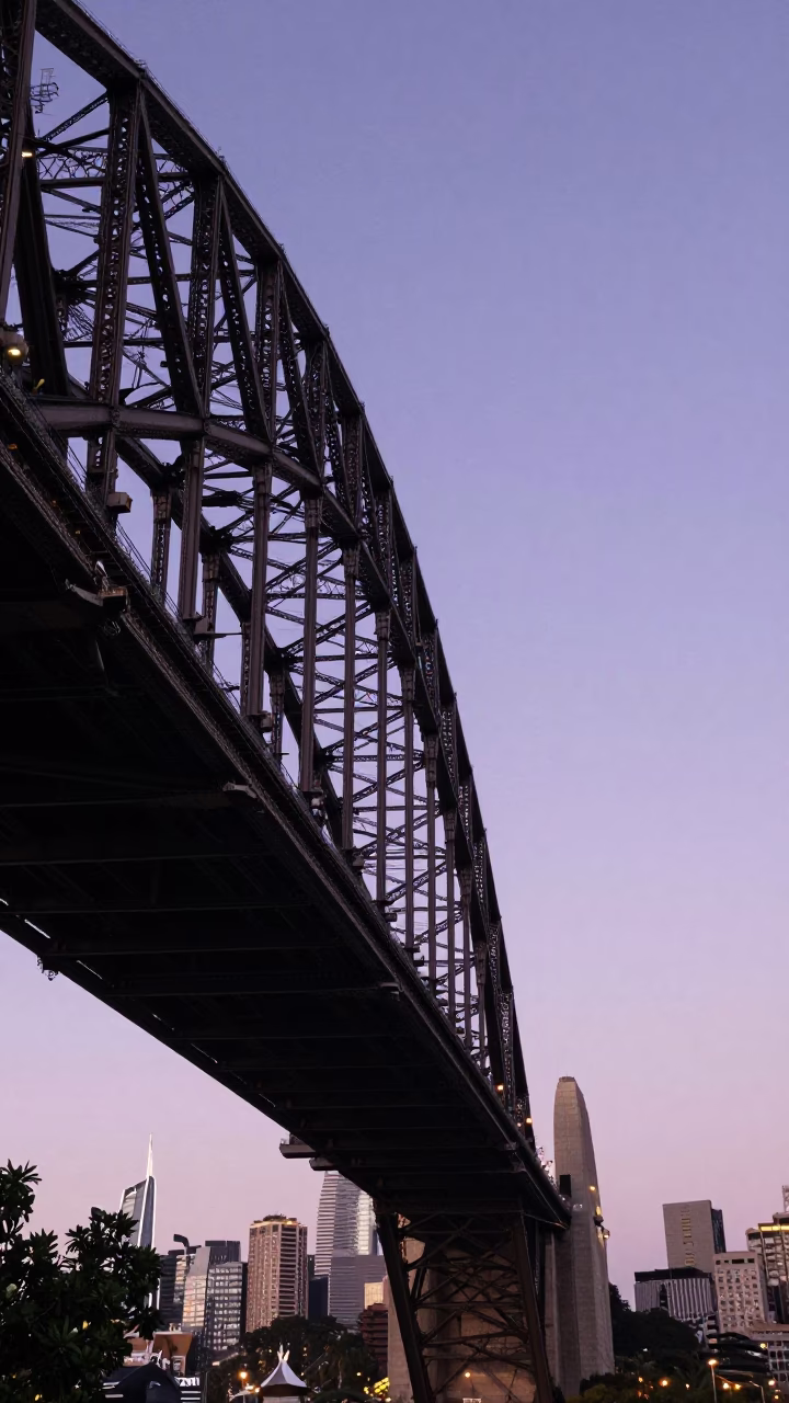 Evening Light in Sydney at The Early Evening Light in in Sydney, New South Wales, Australia