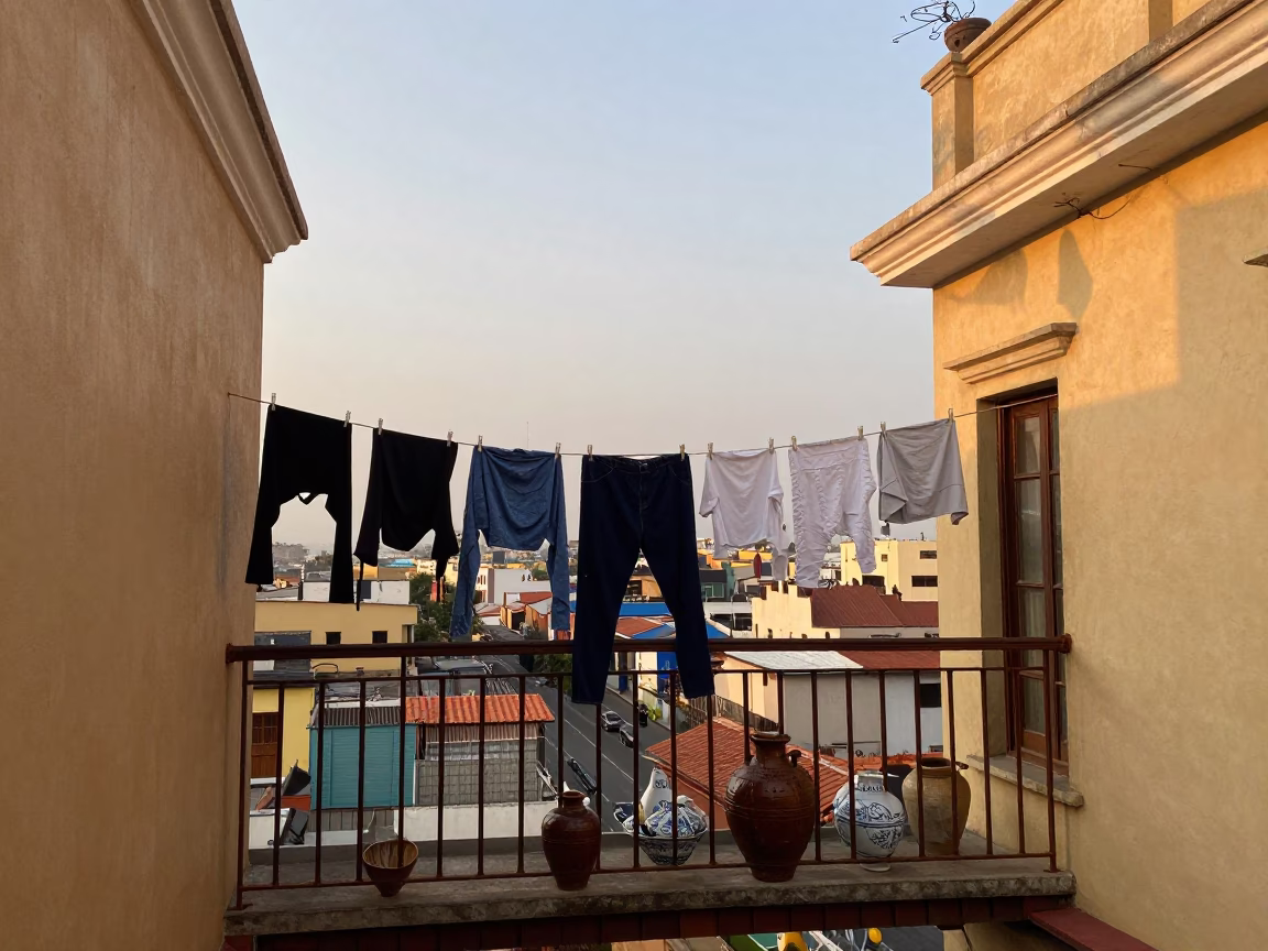 Evening Light on Ceramics in in Lima, Peru