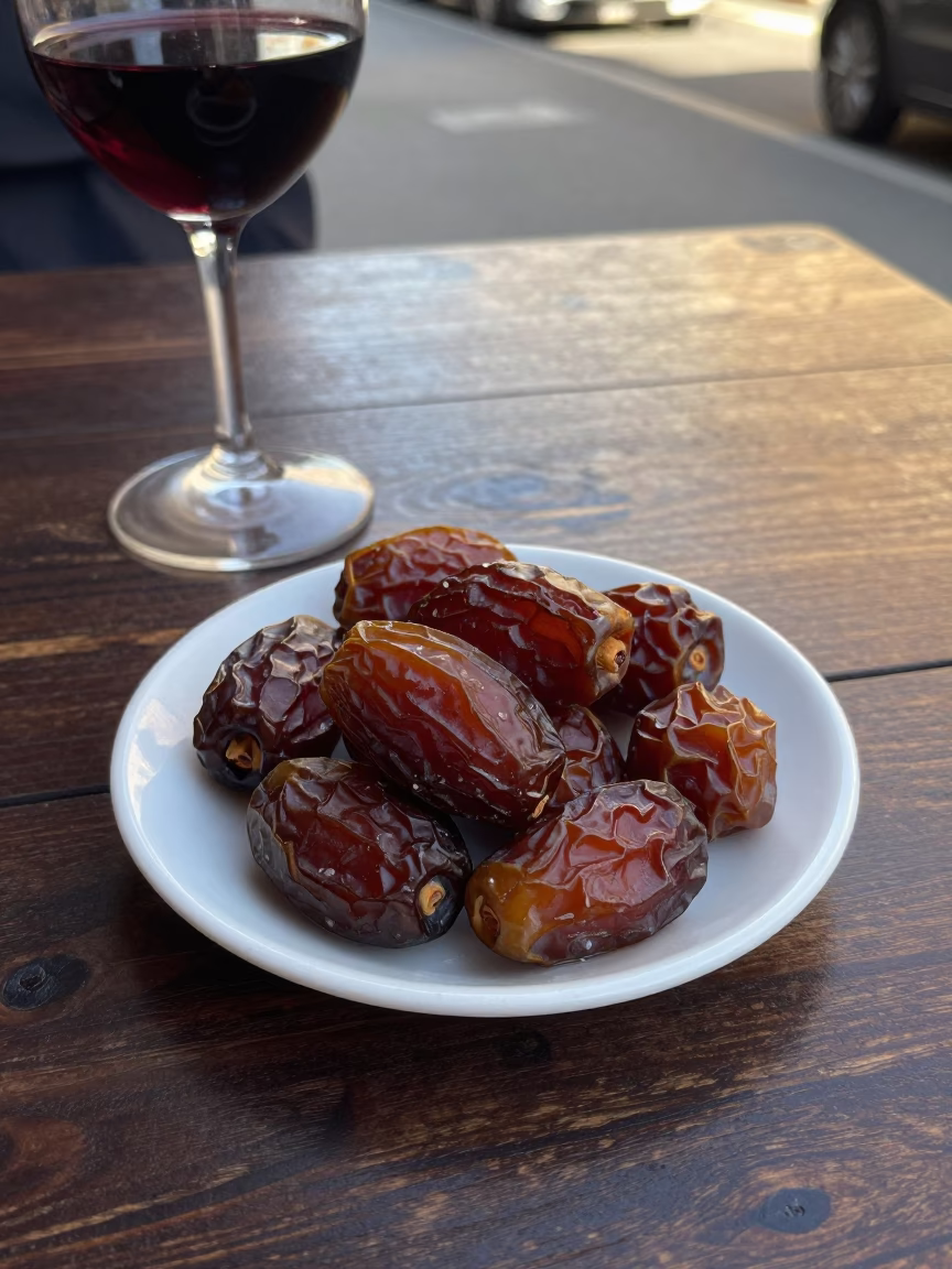 Evening Light on Dates in in Hobart, Australia