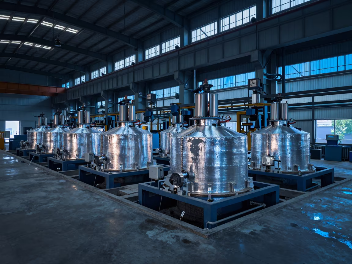Evening Light on Smelter Cells in Hanoi Hall in inside a grain elevator near Ba Dinh, Hanoi