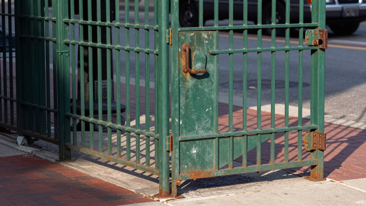 Evening Light on Street Corner in Chicago in in Chicago, Illinois, United States