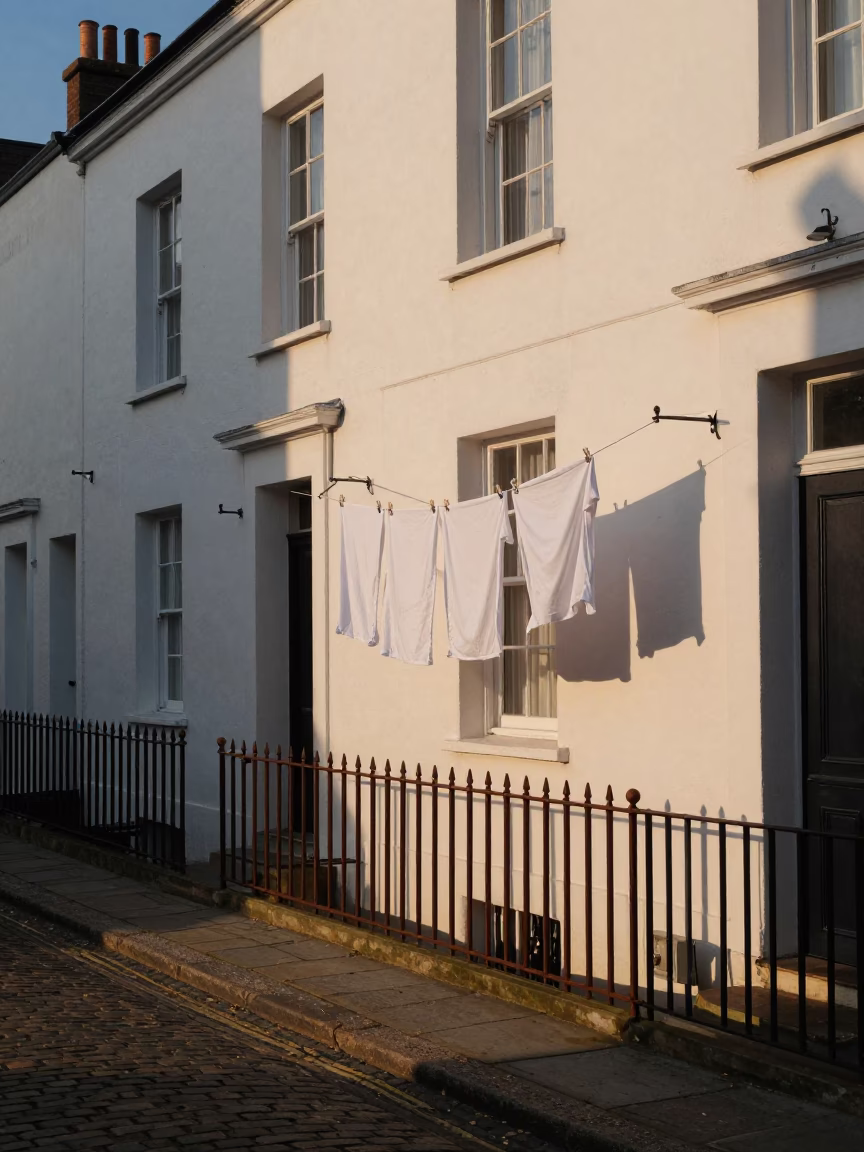 Evening Light on Street Scene in Bristol in in Bristol, United Kingdom