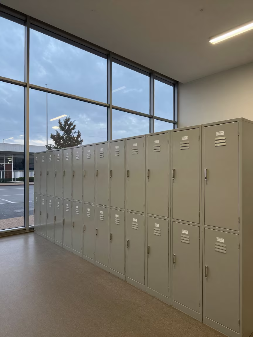 Evening Locker Bank in Gaborone Boardroom Hall in at a boardroom table before a meeting in Gaborone
