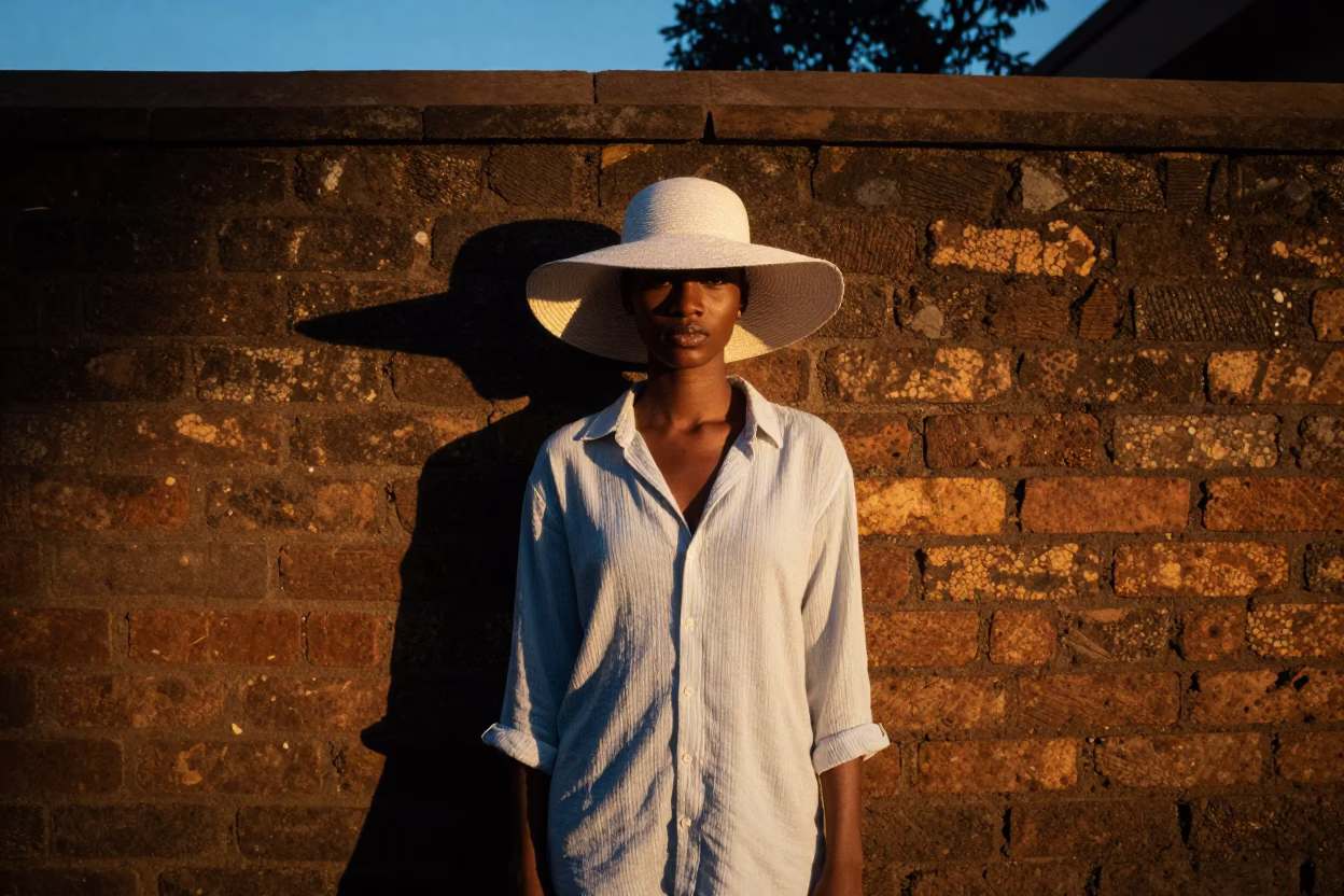 Evening Portrait at The Early Evening Light in Nairobi in in Nairobi, Kenya