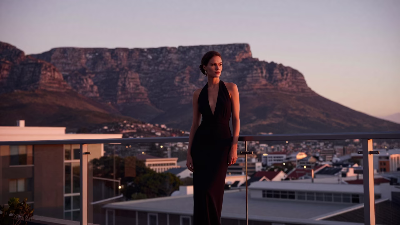 Evening Portrait in Cape Town at The Early Evening Light in in Cape Town, South Africa