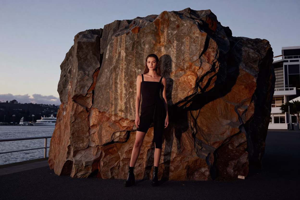 Evening Portrait in Hobart at The Early Evening Light in in Hobart, Tasmania, Australia
