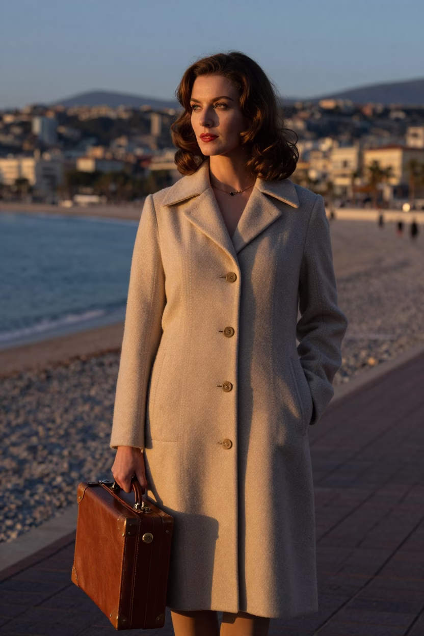 Evening Portrait in Nice at The Early Evening Light in in Nice, France