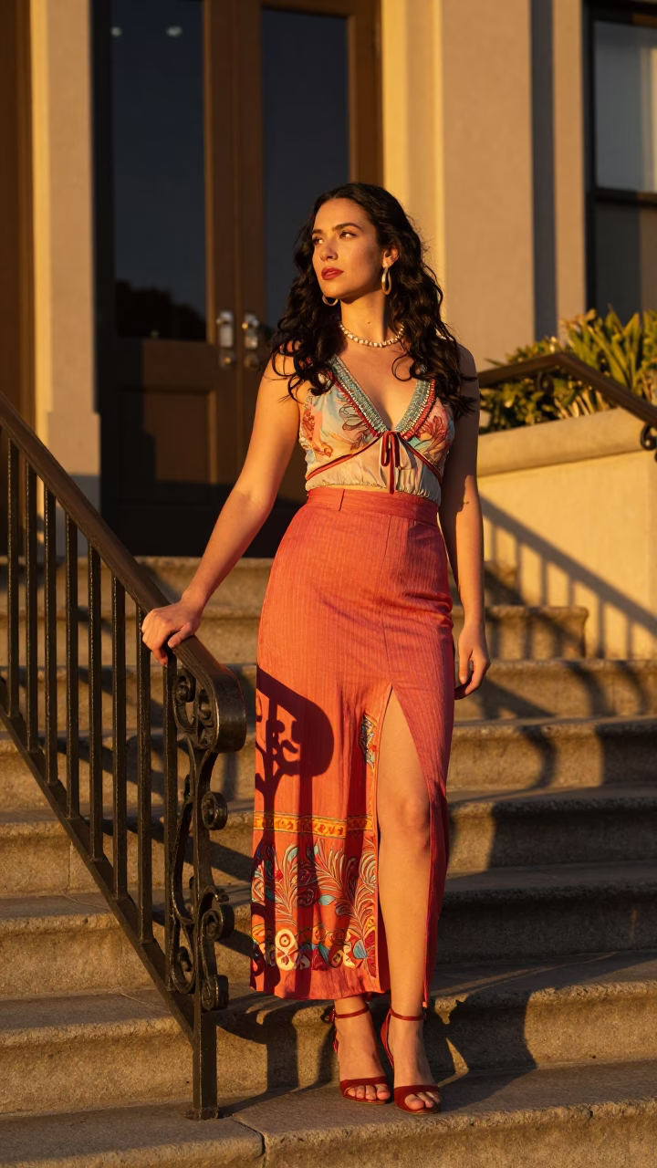 Evening Portrait in San Diego at Honeyed Evening Light in in San Diego, California, United States