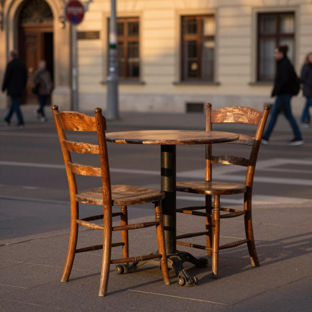 Evening Scene in Budapest at Honeyed Evening Light in in Budapest, Hungary