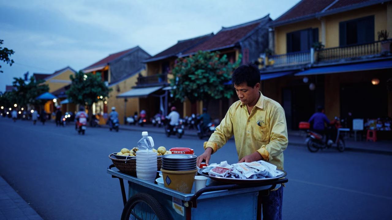 Evening Service in Hoi An in in Hoi An, Vietnam