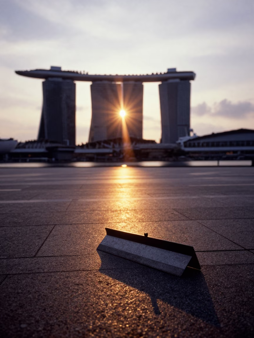 Evening Sunlight in Singapore at The Early Evening Light in in Singapore, Singapore