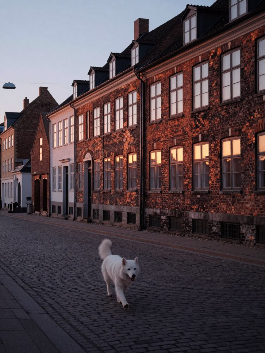 Evening Walk in Copenhagen at The Early Evening Light in in Copenhagen, Denmark