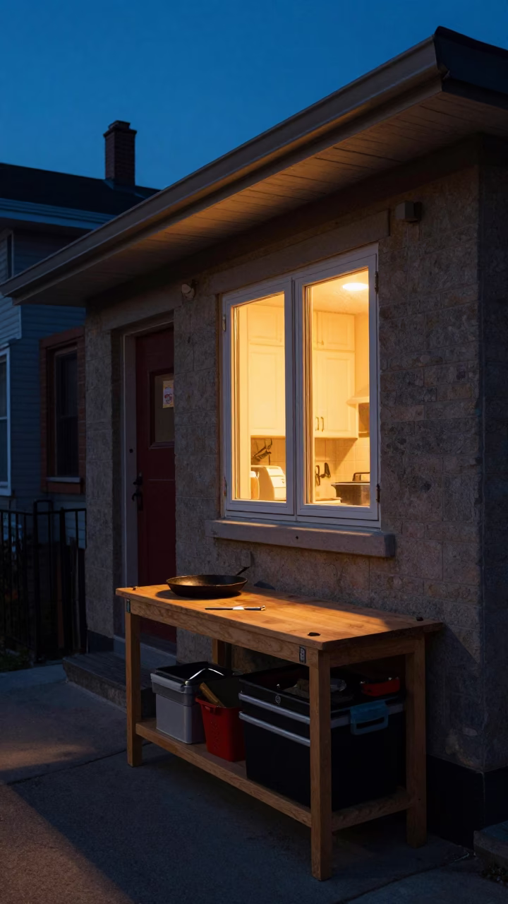 Evening Workbench in Toronto in in Toronto, Ontario, Canada