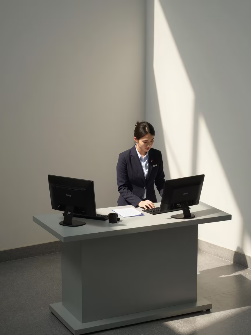 Executive Console on Museum Plinth Dalian in on a museum plinth in Dalian