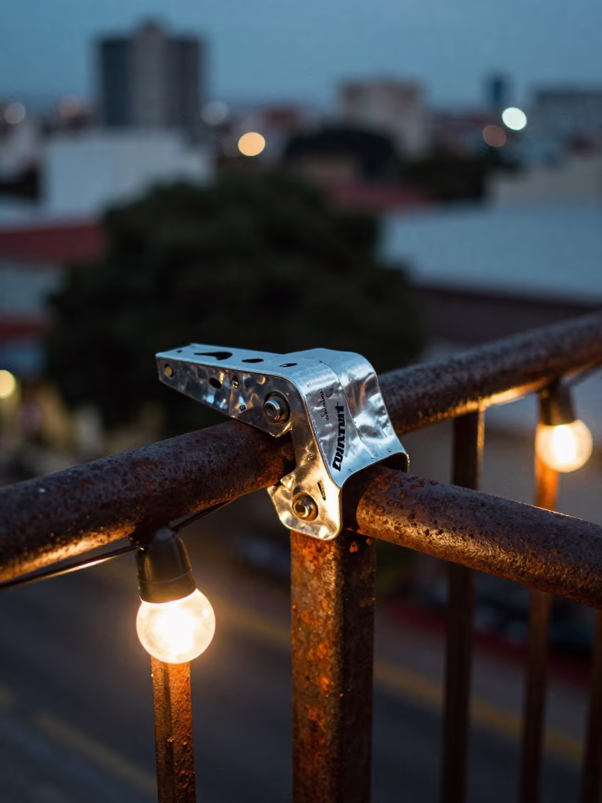 Extension Plier Jaw Guard Tin on Asuncion Pier Railing in on a pier railing in Asuncion